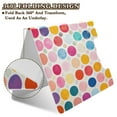 thumbnail image 2 of FORMRS A4 Clipboard Folder with Pen Holder Horizontal Foldable School Office Binder, Colorful Circles, 2 of 9
