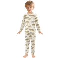 thumbnail image 3 of joogoo Cartoon Alligators Pajamas Set Long Sleeve Soft Cotton Sleepwear 2 Piece 18M, 3 of 7