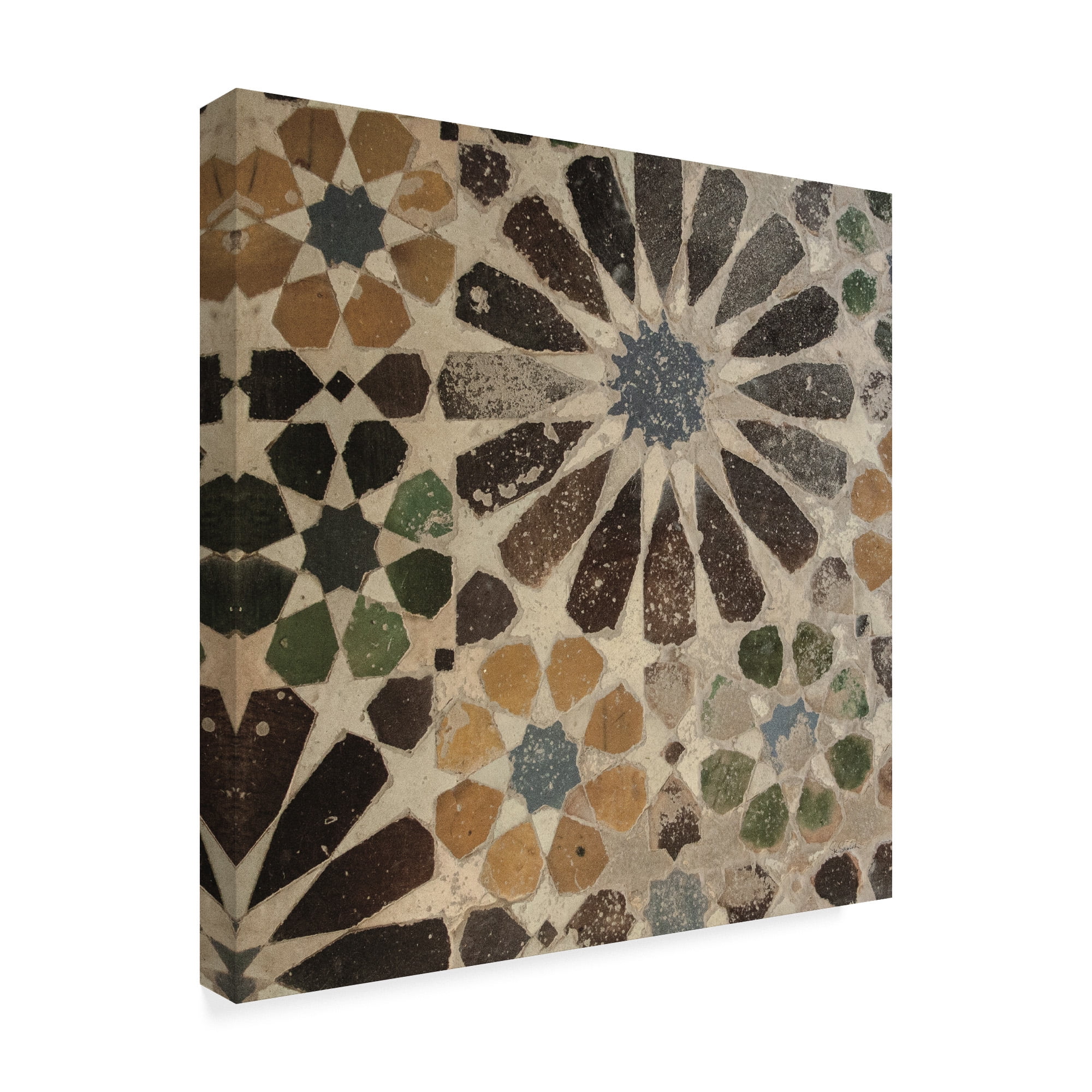 Trademark Fine Art 'Alhambra Tile III' Canvas Art by Sue Schlabach