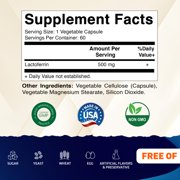 Vitamatic Lactoferrin 500mg, 60 Vegetable Capsules - Promotes Healthy Immune Function*