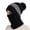 Black, variant on Womans Winter Warm Neck Guard Head Guard Knitted Hat Scarf Mask In One Hairball Woolen Cap