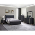 thumbnail image 2 of Marceline 5-piece Eastern King Bedroom Set with LED Headboard Black, 2 of 6