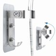 thumbnail image 2 of Adjustable Bathroom Shower Head Holder Self-Adhesive Wall Mounted Shower Bracket, 2 of 6
