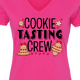 thumbnail image 4 of Inktastic Christmas Cookie Tasting Crew with Holiday Cookies Women's V-Neck T-Shirt, 4 of 5