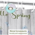 thumbnail image 5 of Spring Shower Curtain, Spring Decorations for Home, Floral Plant Watercolor Flower Bath Curtains, Waterproof Holiday Bathroom Shower Curtain Set with 12 Hooks 72 x 72 Inches, 5 of 6