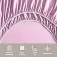 thumbnail image 4 of Clara Clark Full XL Sheet Set, Hotel Luxury 4 Piece Deep Pocket Sheets, Ultra Soft Microfiber Bed Sheets Set, Lilac, 4 of 8