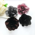 thumbnail image 6 of Satin Fabric Rose Flower Brooch for Women 5.5in Oversized Camellia Corsage Elegant Floral Boutonniere for Wedding Party Dance Banquet Ceremony Dress Accessory Handmade Jewelry, 6 of 12