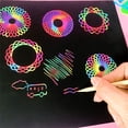 thumbnail image 4 of Scratch Paper Art for Kids,50 Pcs Rainbow Scratch Paper,Paper Sheets Kits for Crafts Supplies,Paper Boards for Party Games Easter Christmas Birthday Gift, 4 of 5