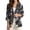 Black - Skull Rose, variant on Vintage Pattern Blazers for Women Business Casual Blazer Suit Slim Fit Linen-Style Suit Jacket for Summer Spring, 2XL