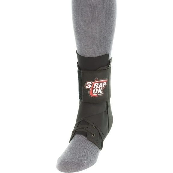 CintBllTer Strap Lok Ankle Brace, Black, Medium