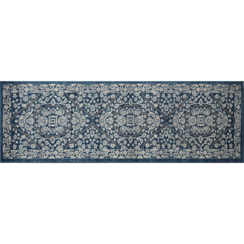 Rugs America Estelle Oriental Transitional Area Rug, Blue