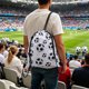 thumbnail image 4 of Mochila con Cordón para Fútbol, Ideal para La Práctica Deportiva: Bolsa de Almacenamiento Portátil con Cierre de Cordón, Plegable y Que Ahorra Espacio para El Gimnasio, La Escuela y Los Viajes., 4 of 6