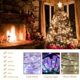 thumbnail image 6 of 2 Pack Christmas Fairy Lights, 13ft-40 LED Ribbon Christmas Lights for Christmas Tree, Waterproof Battery Operated Tree Dazzler Indoor Outdoor Decor, Cool White, 6 of 7