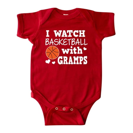 

Inktastic I Watch Basketball with Gramps Gift Baby Boy Bodysuit