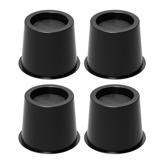Yihuala 4/6/9pcs Bed Risers 4 Inch Height Heavy Duty For Furniture Sofa Table Anti Slip Base 1500lbs Capacity