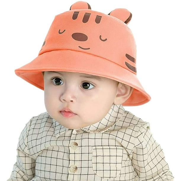 Baby Sun Hat Adjustable,Infant Toddler Summer Outdoors Beach Hat UPF50+,Sun  Protection Bucket Hat 