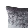 thumbnail image 3 of VCNY Home Crushed Velvet 12" x 20" Grey Polyester Solid Decorative Pillow, 3 of 5