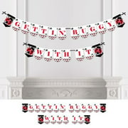 Happy Little Ladybug - Baby Shower or Birthday Party Bunting Banner - Party Decorations - Gettin' Buggy With It