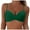 Green, variant on Women's Bikini Top Lace Up Crisscross Swim Crop Tops High Neck Swimsuit Bra Padded Green,2XL