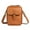 A, variant on Leather Small Crossbody Cell Phone Bag Women Men Versatile Shoulder Purse Fashion Bag (Brown)