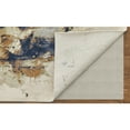 thumbnail image 4 of Feizy Clio Modern Abstract, Blue/Orange/Ivory, 10' x 13'2" Area Rug Easy Care Stain Resistant Fade Resistant Industrial Watercolor Floor Rug for Living room Bedroom, 4 of 8