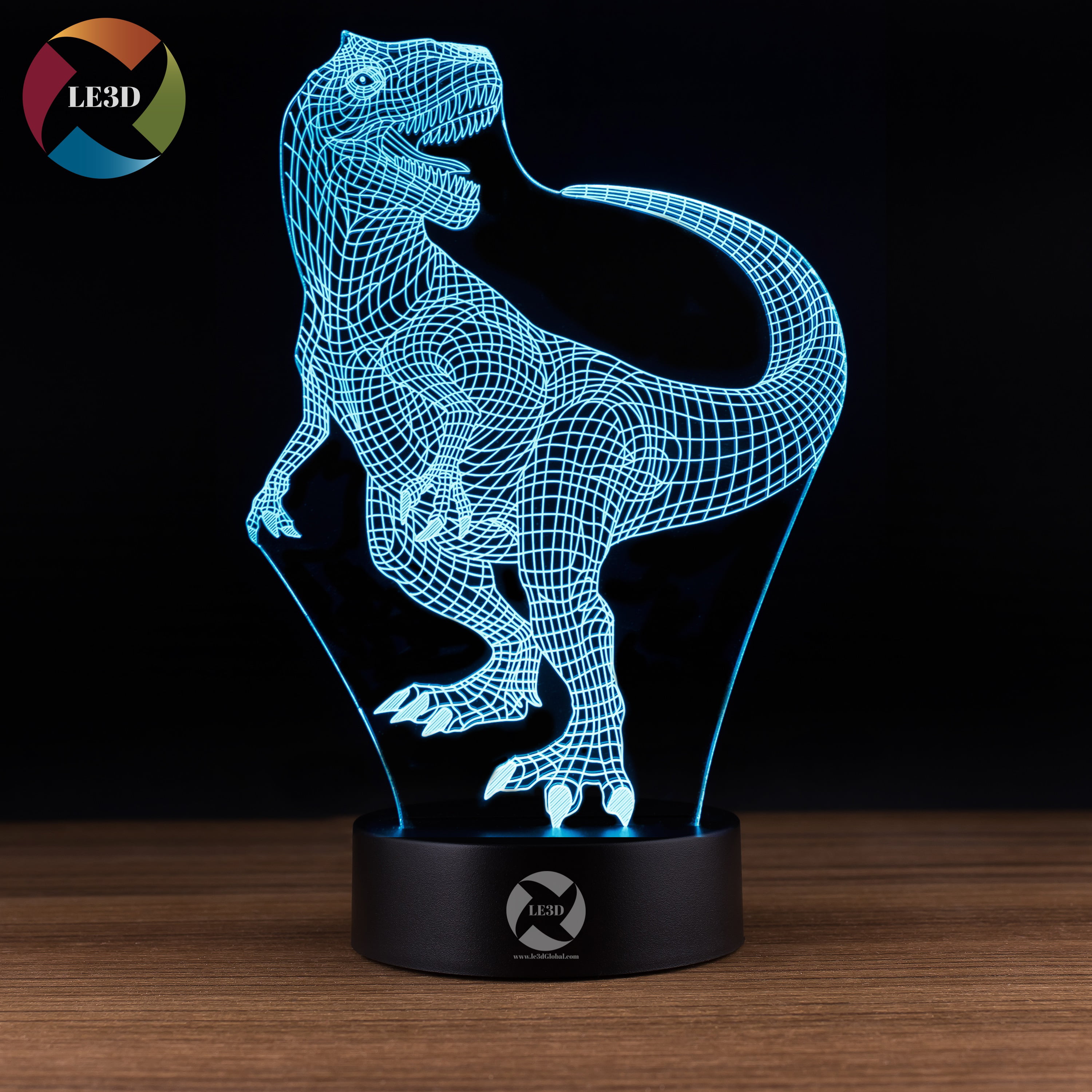 7 Color Changing Unicorn 3D LED Lamp,3D Optical Illusion Night Lights Dinosaur