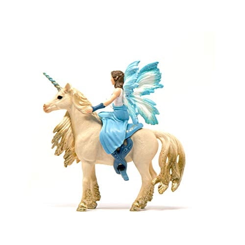 Schleich Bayala Unicornio Juguetes para niñas y niños Mermaid Eyela Doll  viajando en Golden Unicor Schleich Schleich