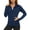 Navy, variant on TACVASEN Women's UPF50+ Sun Protection Full Zip Athletic Quick Dry Athletic Shirts Navy M