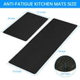 thumbnail image 5 of Kitchen Mat Set,2 PCS Cushioned Anti-Fatigue Kitchen Mat, Waterproof Non-Slip Kitchen Floor Mat,Ergonomic Comfort Rug Standing Mat for Kitchen,Home Floor, Laundry,17.3"x29"+17.3"x59", 5 of 7