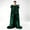 Green, variant on Huchen Long Velvet Cape with Feather Shoulder Collar, Halloween Cosplay Costume Cloak for Masquerade Party Stage Performance, 1 Piece, Red Black White Green Available (White)