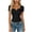 *Black, variant on VBVC Women's Square Neck Henley T-Shirts,Ladies Short Sleeve Crop Tops,Going Out Basic Tees For Women,Red,S-3XL