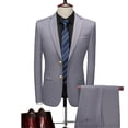 thumbnail image 1 of Traje de 2 piezas para hombre, conjunto de Blazers, pantalones clásicos de negocios, vestido de novia Formal para novio, talla grande, traje de alta calidad 6XL, 1 of 5