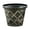 Silver, variant on Silver Silver Metallic Large Plastic Plant Container With Rattan Texture For A Modern Yet Natural Outdoor Aesthetic
