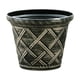thumbnail image 2 of Maceta Grande de Plástico Estilo Mimbre Romano Qazbgdl | Engrosada y Duradera para Balcones Exteriores | para Bonsáis y Hortalizas | 22,5 X 22,5 X 18,3 Cm | Paquete de 1, 2 of 6
