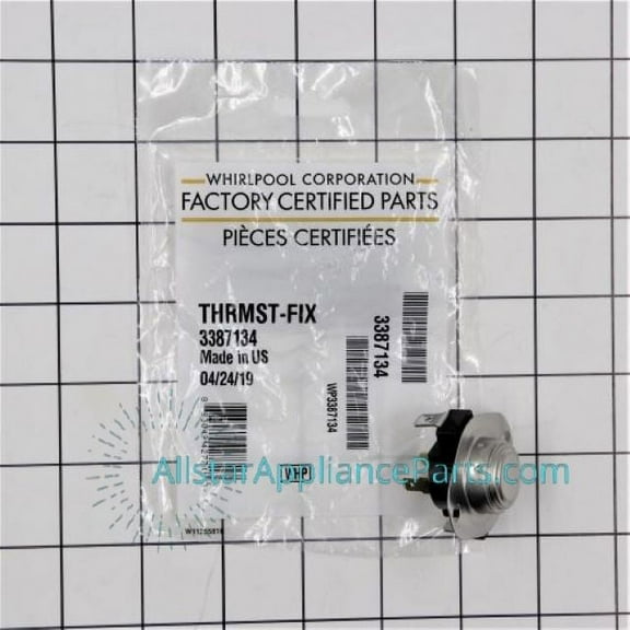 Whirlpool Dryer Cycling Thermostat WP3387134