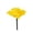 01-YellowC, variant on Sahpxhe Bird Bath for Outside, Metal Flower Pollinator Waterer Feeder with Stake Winged Insect Feeder for Garden Yard Backyard Patio Yellow
