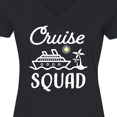 thumbnail image 4 of Inktastic Cruise Squad with Vector Cruise Ship and Palm Trees Women's V-Neck T-Shirt, 4 of 5