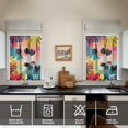thumbnail image 4 of Boho Country Curtains 36 Inch - 3 Panel Rustic Farmhouse Set with Vintage Blooming Botanicals, Rod Pocket Kitchen Window Drapes for Cottage Decor, 4 of 6