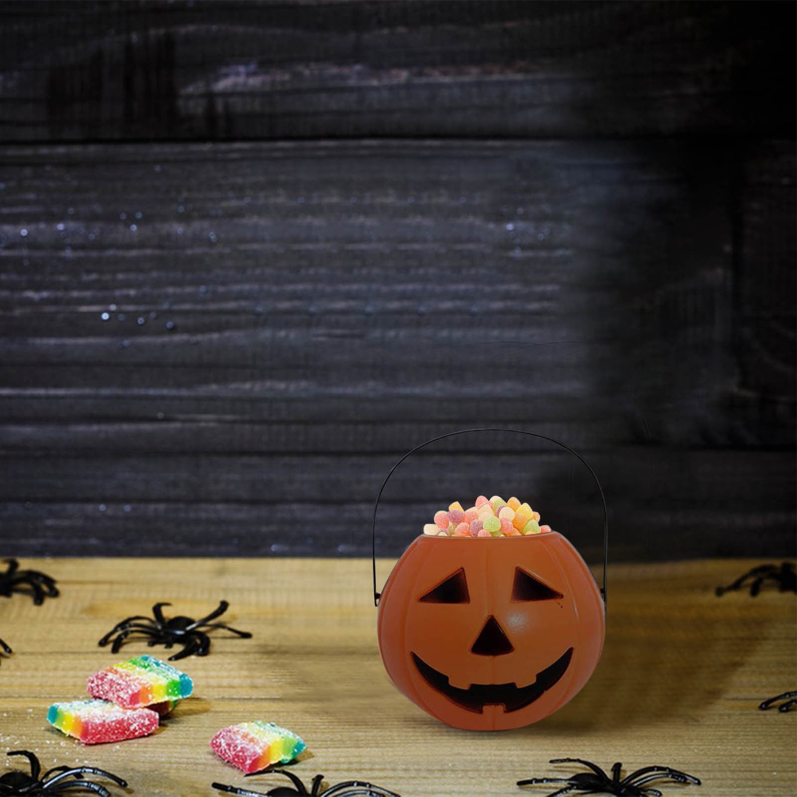 OIXEYA 3pcs Seaux à Citrouille D'Halloween, Seau à Bonbons à La