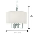 thumbnail image 4 of Norwell Lighting - Maya - 4 Light 4 Arm Chandelier In Contemporary and Classic, 4 of 7