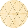 thumbnail image 1 of Ahgly Company Indoor Round Solid Brown Modern Area Rugs, 6' Round, 1 of 4