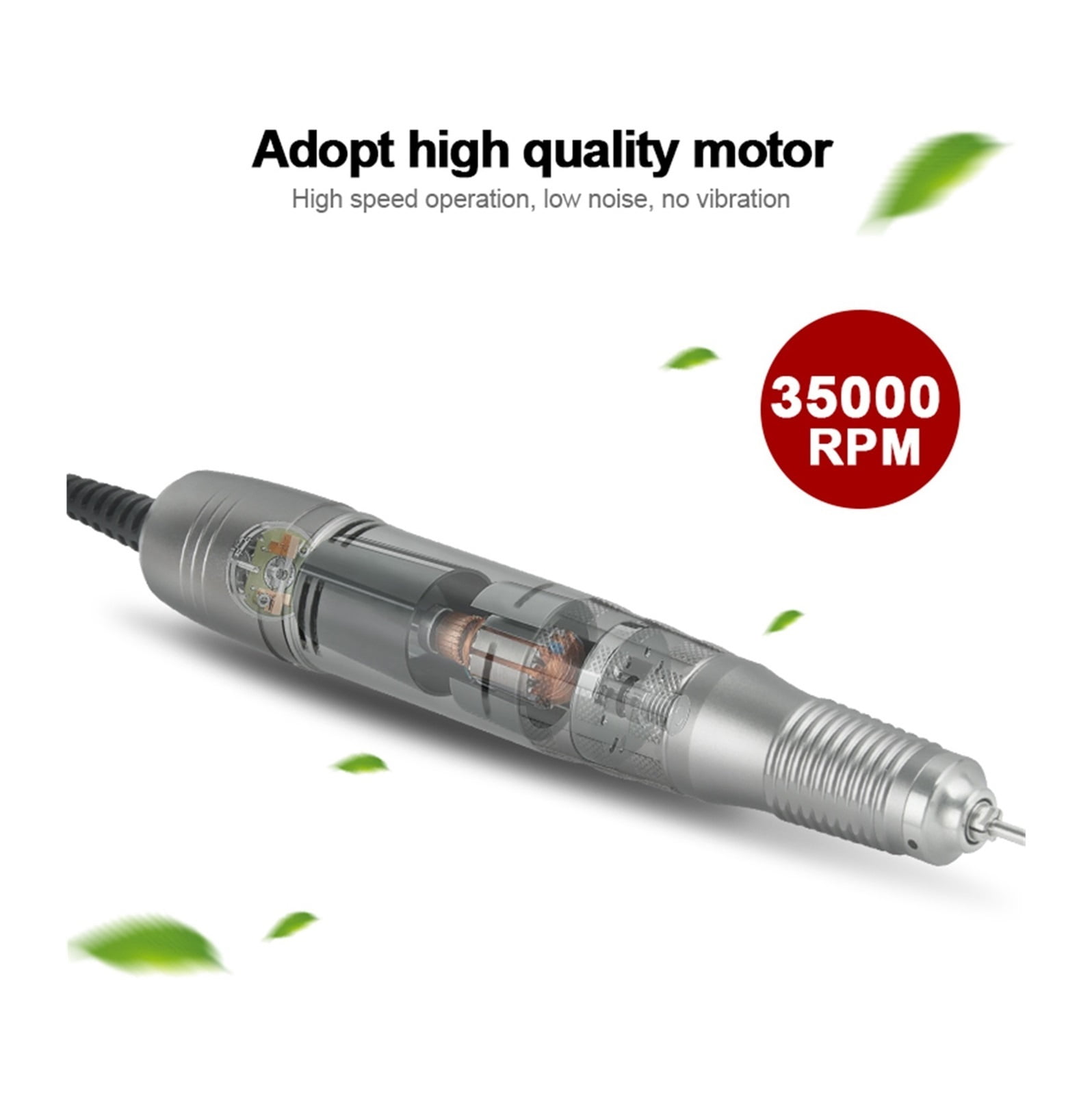 Electric Nail Drill Machine 35000RPM Nail Drills For Acrylic Nails,Professional Efile Nail File With LED Display For Shaping ,Low Noise