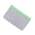 thumbnail image 1 of pitrice 10 Pieces Zipper Pouch Container Convenient PVC Documents Pouches Document Holding Bag Storage Containers for Home Office School A6 Green, 1 of 5
