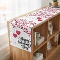 thumbnail image 6 of Table Runners 90 Inches Long Dress Scarves, Happy Valentines Day Farmhouse Coffee/Dining/Kitchen Table Runner for Living Room, Red Love Branches Spring 13x90 Inch, 6 of 9