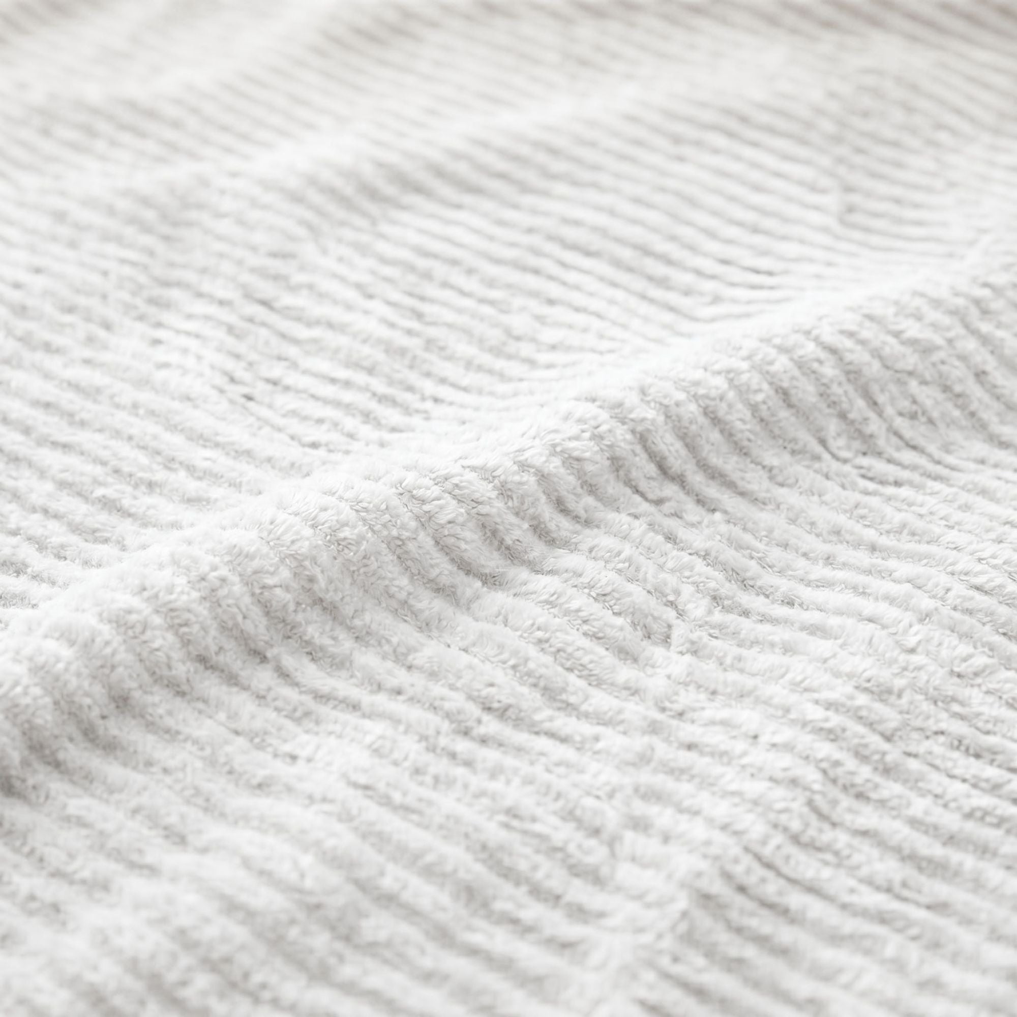Superior Kacey Ribbed Fluffy Fleece Blanket, Twin Size, White