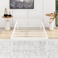 thumbnail image 2 of alazyhome 14 inch Metal Platform Twin XL Bed Frame with Heavy Duty Steel Slat Support, White, 2 of 6