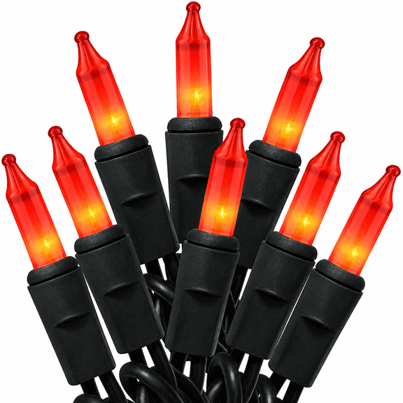 Indoor/Outdoor 21FT Orange Halloween String Lights 100 Pack