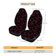 thumbnail image 7 of FOR U DESIGNS Heart Leopard Pattern Car Seat Covers Breathable Car Seat Cover Protector Set for Front Seat, 2 PCS Stretchy Auto Interior Covers Fit for SUV, Truck, Van, 7 of 7