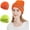 Orange + Green, variant on High Visibility Safety Beanie for Men and Women, 360-Degree Reflective Comfortable Knit Beanie Headcover Hat, Warming Cap for Running, Sports, Skating, Work, Constructions, Orange - 2 Pack