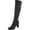 Black Synthetic, variant on Franco Sarto Womens Cindy Faux Leather Tall Knee-High Boots